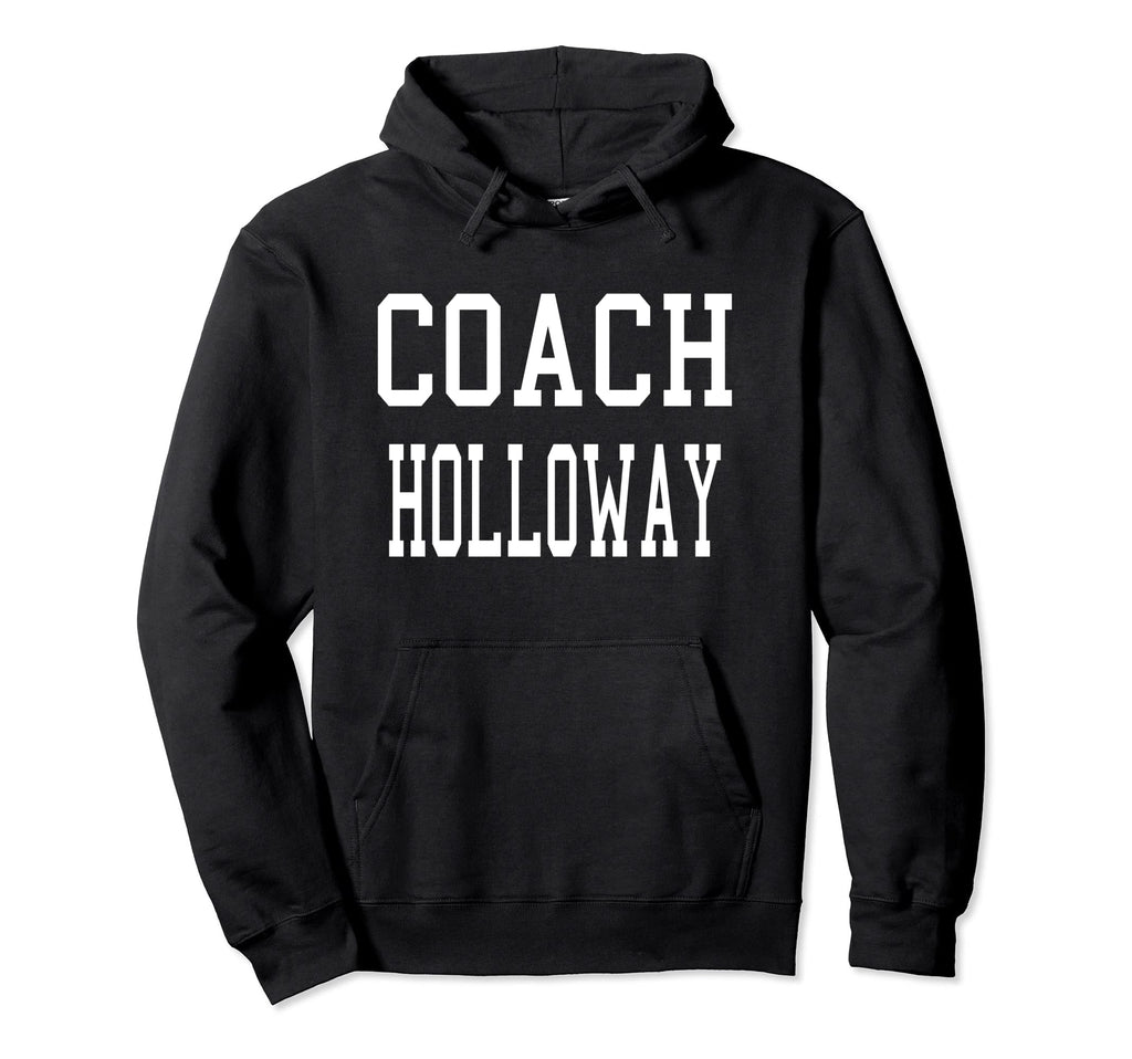 Coach Holloway Custom Football Soccer Hoodie - Minimalist Print Unisex