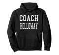 Coach Holloway Custom Football Soccer Hoodie - Minimalist Print Unisex
