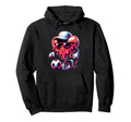Valentine Soccer Heart Drip Sport Love Hoodie - Unique Graphic Men Women
