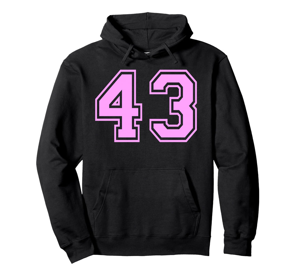 43 Number Forty Three Sports Varsity Hoodie - Graphic Print Men Women