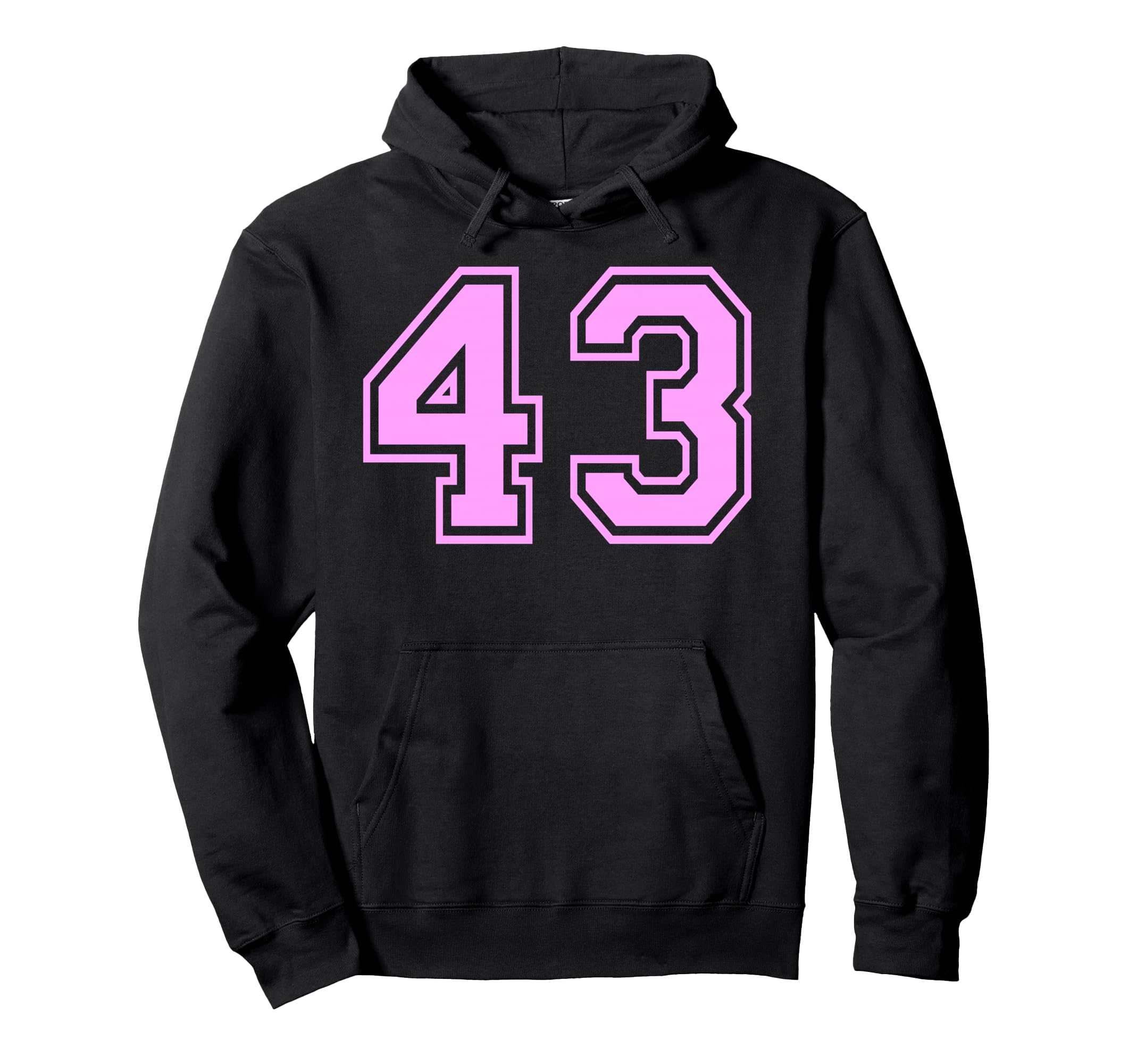43 Number Forty Three Sports Varsity Hoodie - Graphic Print Men Women