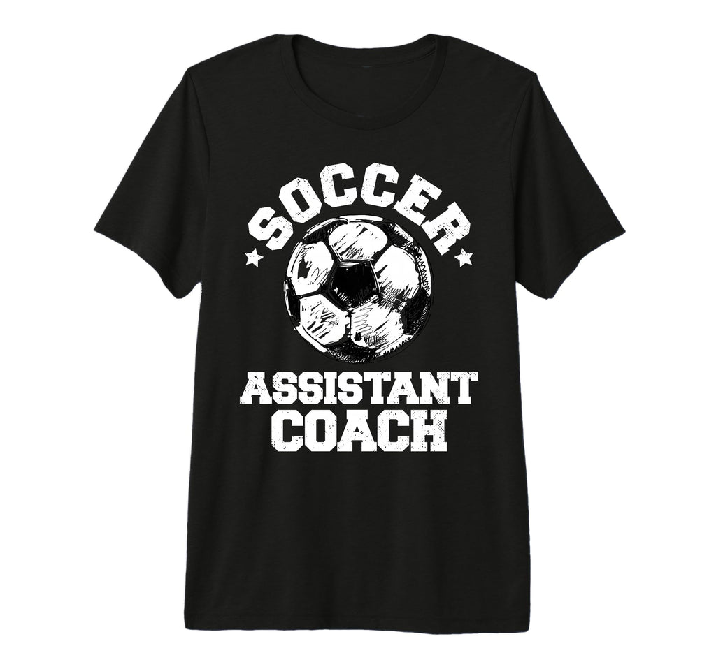 Soccer Assistant Coach Soccer Ball T-Shirt - Fun Novelty Design for Adults