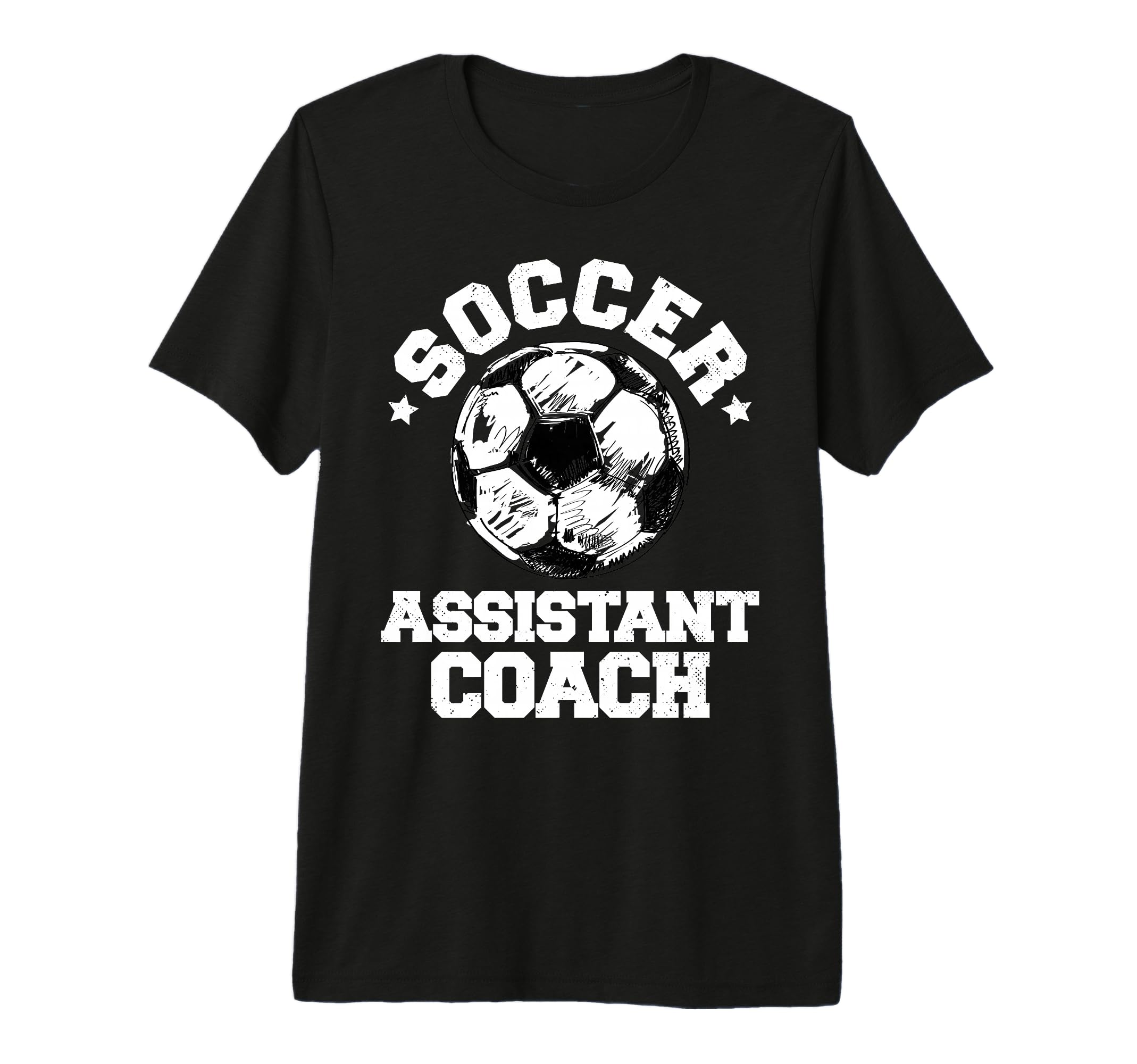 Soccer Assistant Coach Soccer Ball T-Shirt - Fun Novelty Design for Adults