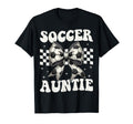 Soccer Auntie Funny Coquette Bow T-Shirt - Custom Art Print for Adults