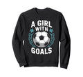 Goal Keeper Quotes Soccer Lover Sweatshirt - Casual Everyday Wear Unisex