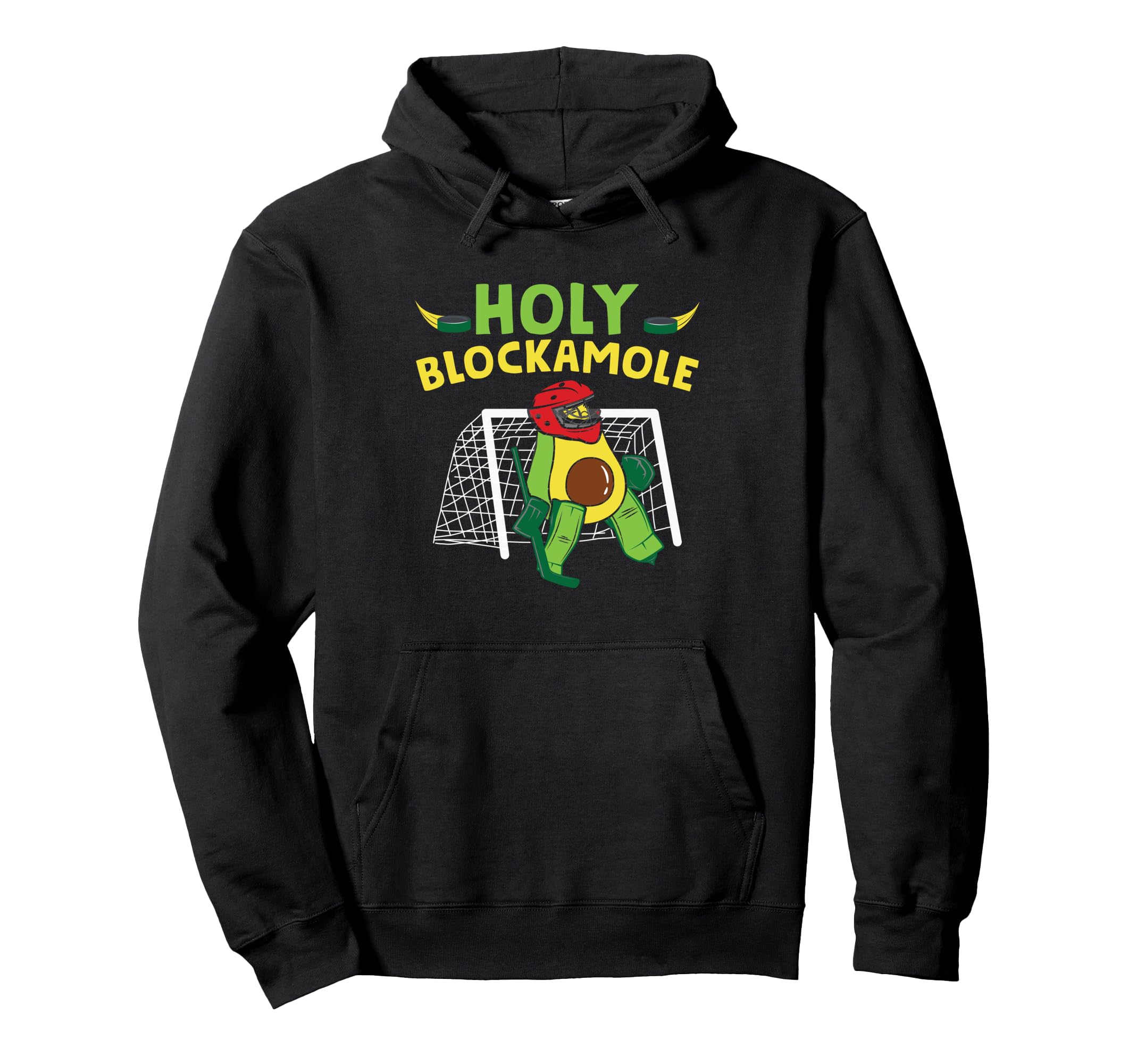 Ice Hockey Goalie Goalkeeper Avocado Hoodie - Streetwear Style Unisex
