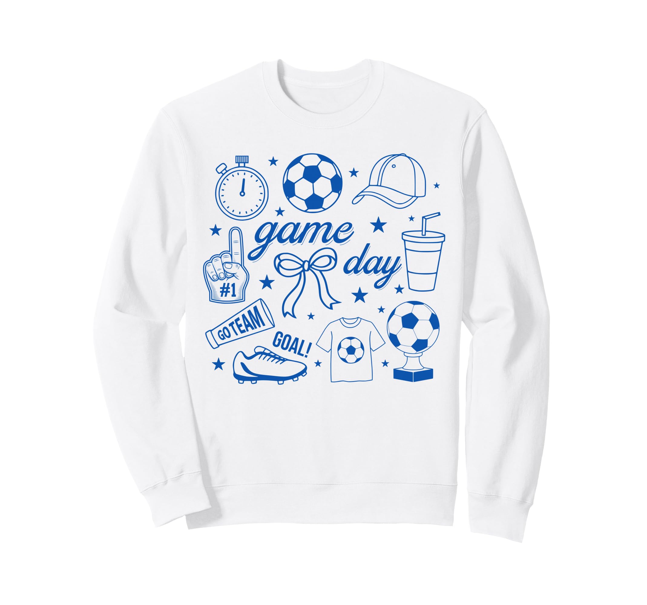 Preppy Game Day Soccer Mom Streetwear Sweatshirt - Minimalist Print Unisex