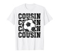Soccer Cousin Cracked Wall Family T-Shirt - Casual Everyday Wear Unisex