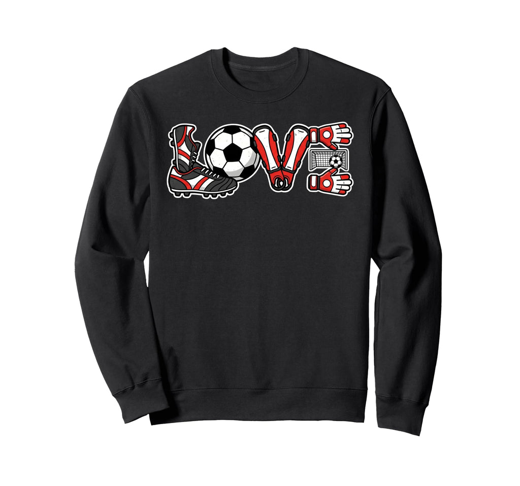 Love Soccer Ball Sports Soccer Sweatshirt - Streetwear Style Men Women
