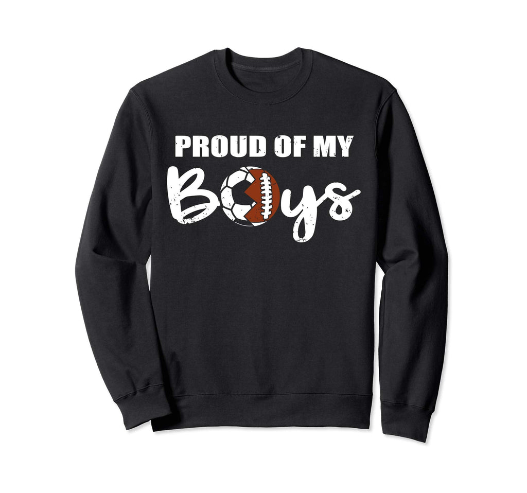 Proud My Funny Football Soccer Mom Sweatshirt - Custom Art Print for Adults