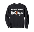 Proud My Funny Football Soccer Mom Sweatshirt - Custom Art Print for Adults