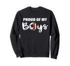 Proud My Funny Football Soccer Mom Sweatshirt - Custom Art Print for Adults