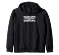 Tackling Is Winning Football Soccer Hoodie - Custom Art Print Unisex