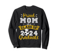 Proud Mom Class 2024 Graduate Sweatshirt - Novelty Apparel for Adults