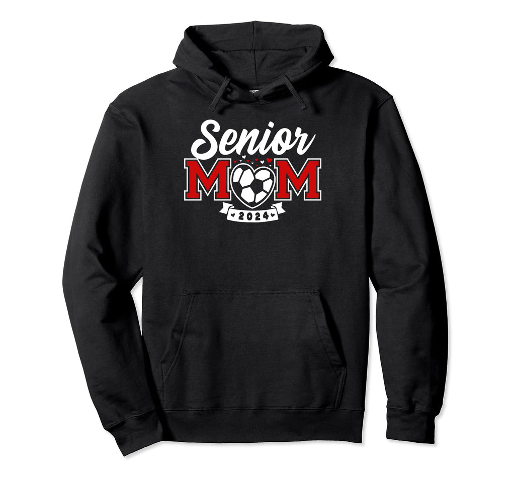Senior Soccer Mom Class 2024 Player Hoodie - Novelty Apparel for Adults