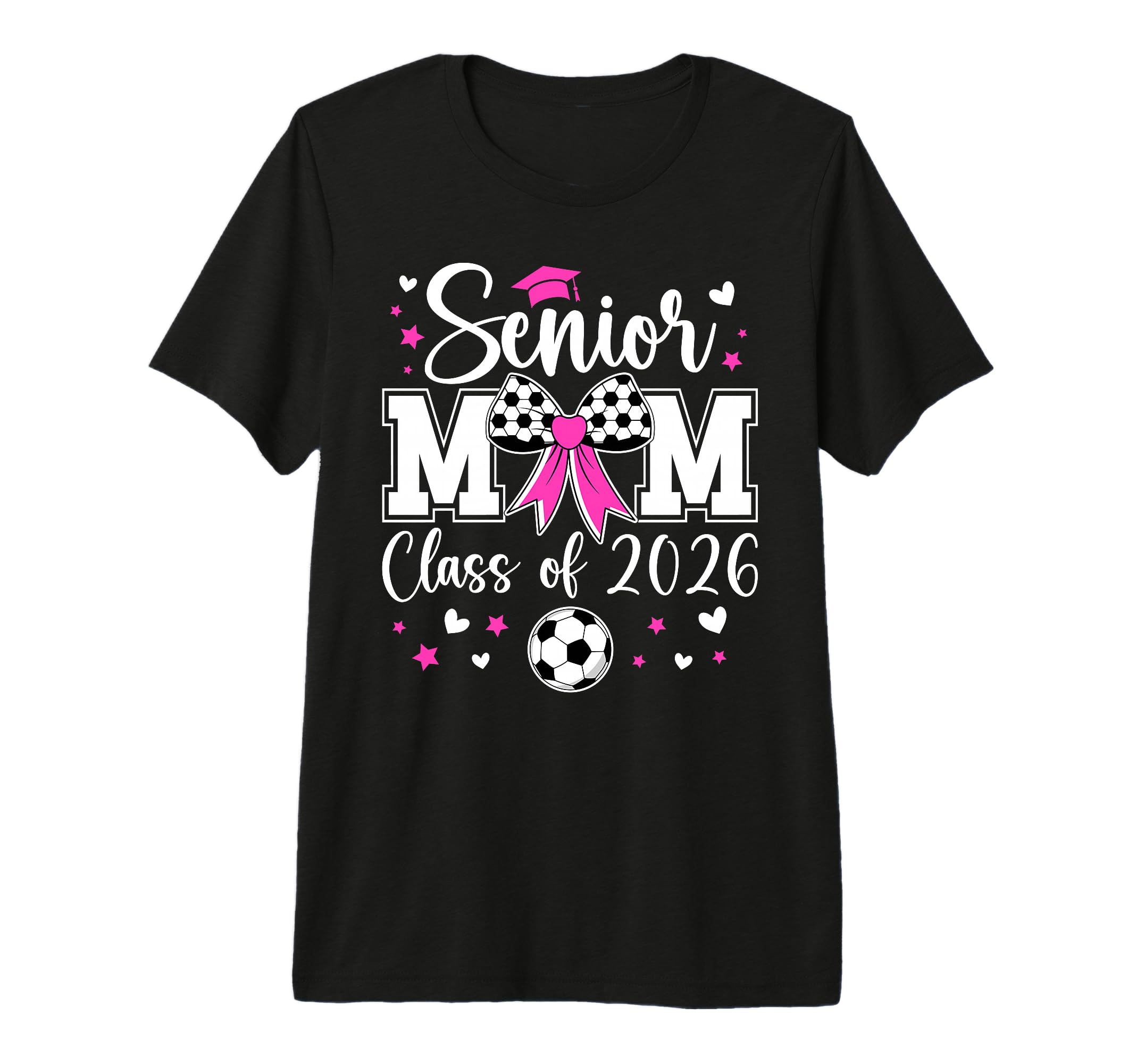 Soccer Senior Mom Class 2026 Soccer T-Shirt - Fun Novelty Design Unisex