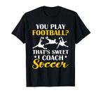 Coaching Soccer Dad Coach Soccer Coach T-Shirt - Aesthetic Graphic Unisex