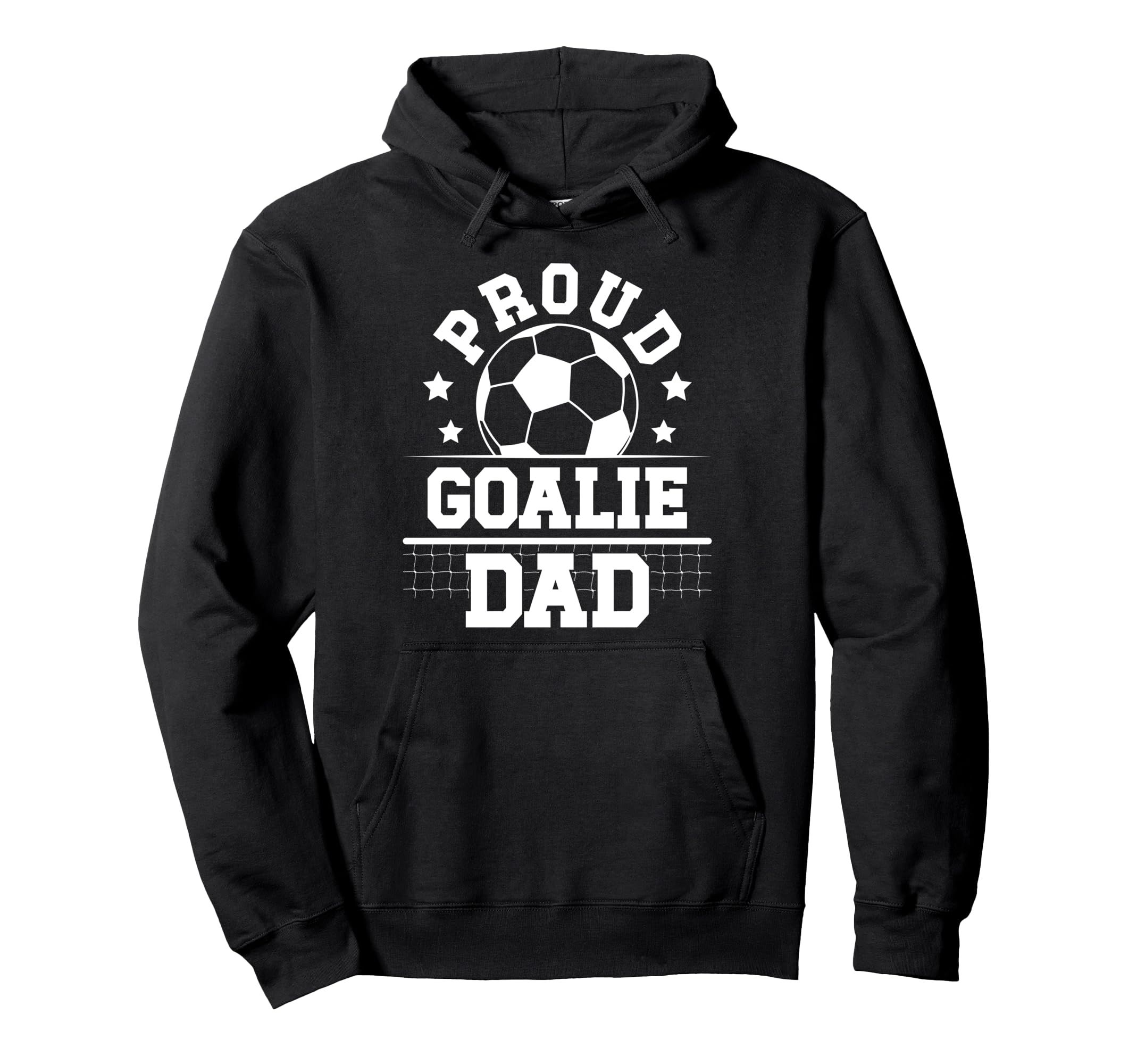 Proud Soccer Goalie Dad Soccer Hoodie - Fun Novelty Design for Adults
