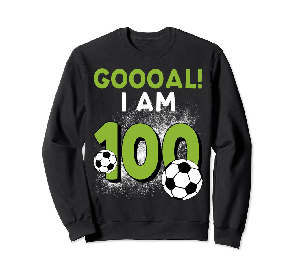 100Th Birthday Soccer Theme 100Year Sweatshirt - Unique Graphic Men Women