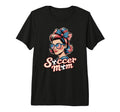 Patriotic Soccer Mom American Flag T-Shirt - Custom Art Print for Adults