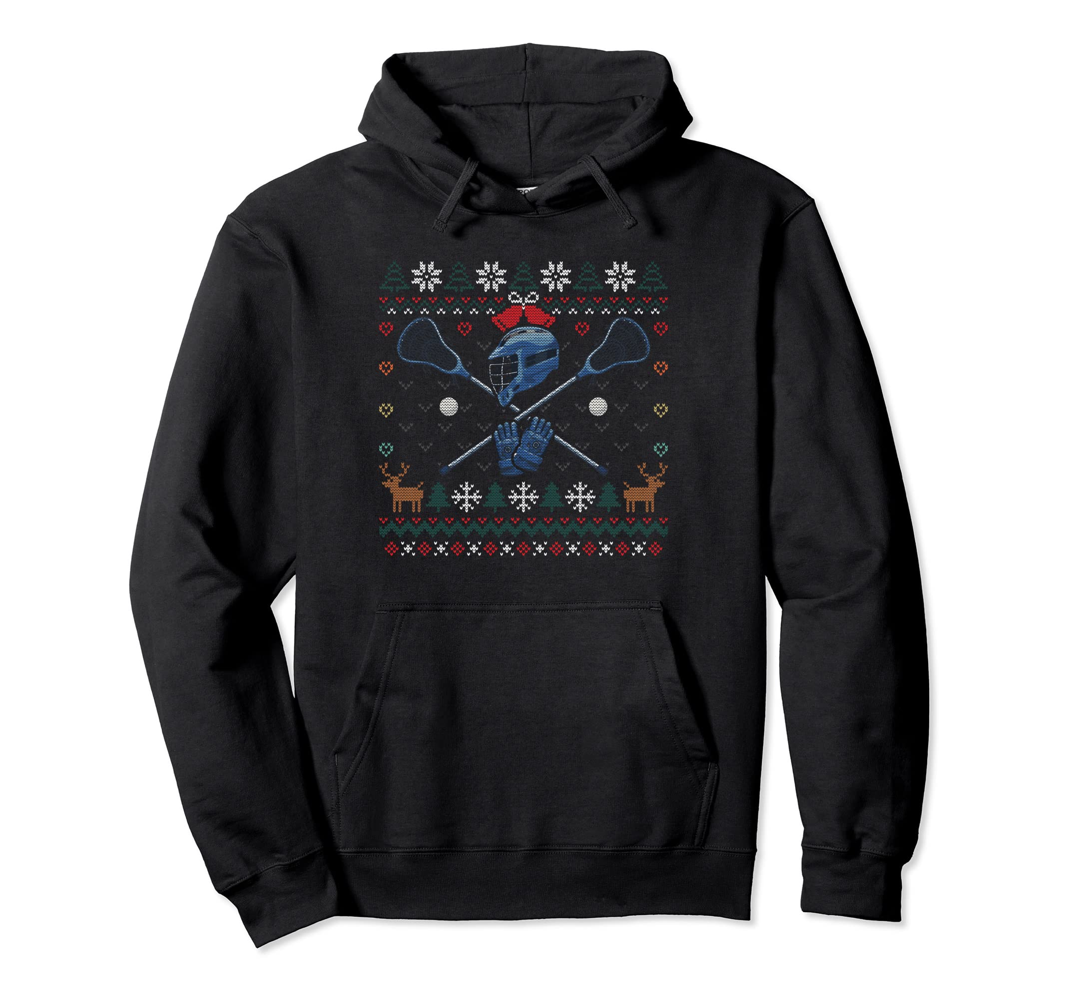 Lacrosse Ugly Ball Sports Player Hoodie - Casual Everyday Wear Unisex