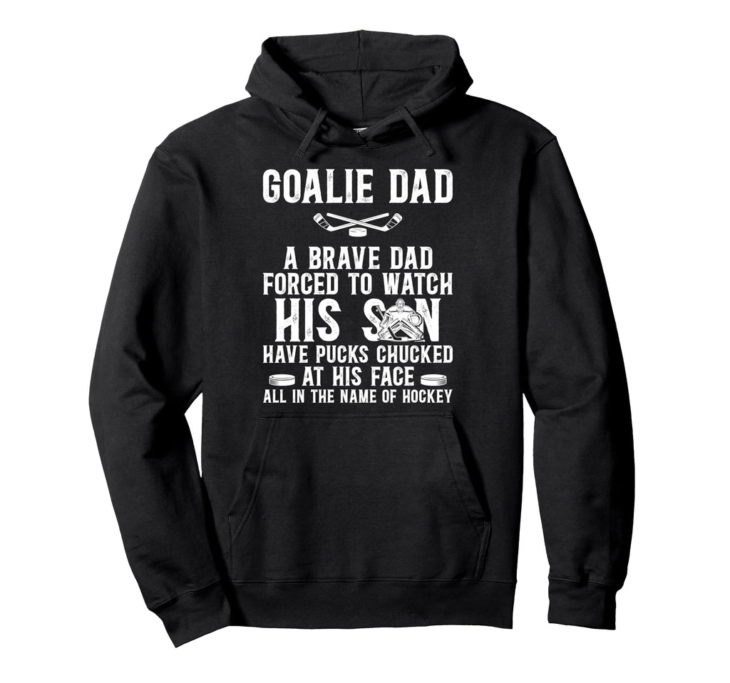 Hockey Goalie Dad Hockey Keeper Dad Hoodie - Graphic Print for Adults
