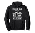 Hockey Goalie Dad Hockey Keeper Dad Hoodie - Graphic Print for Adults