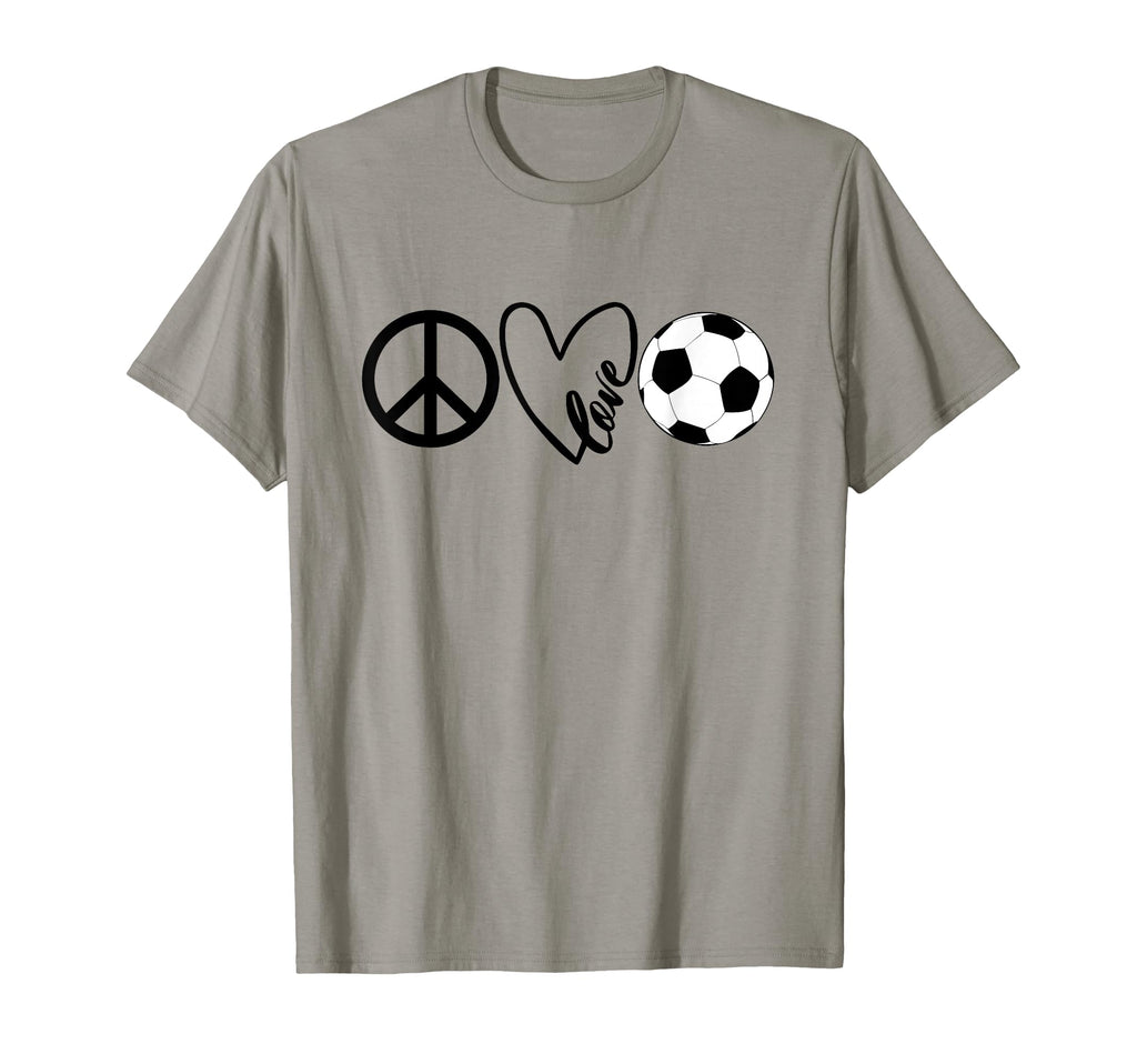 Peace Love Soccer Shirts Coaches T-Shirt - Streetwear Style for Adults