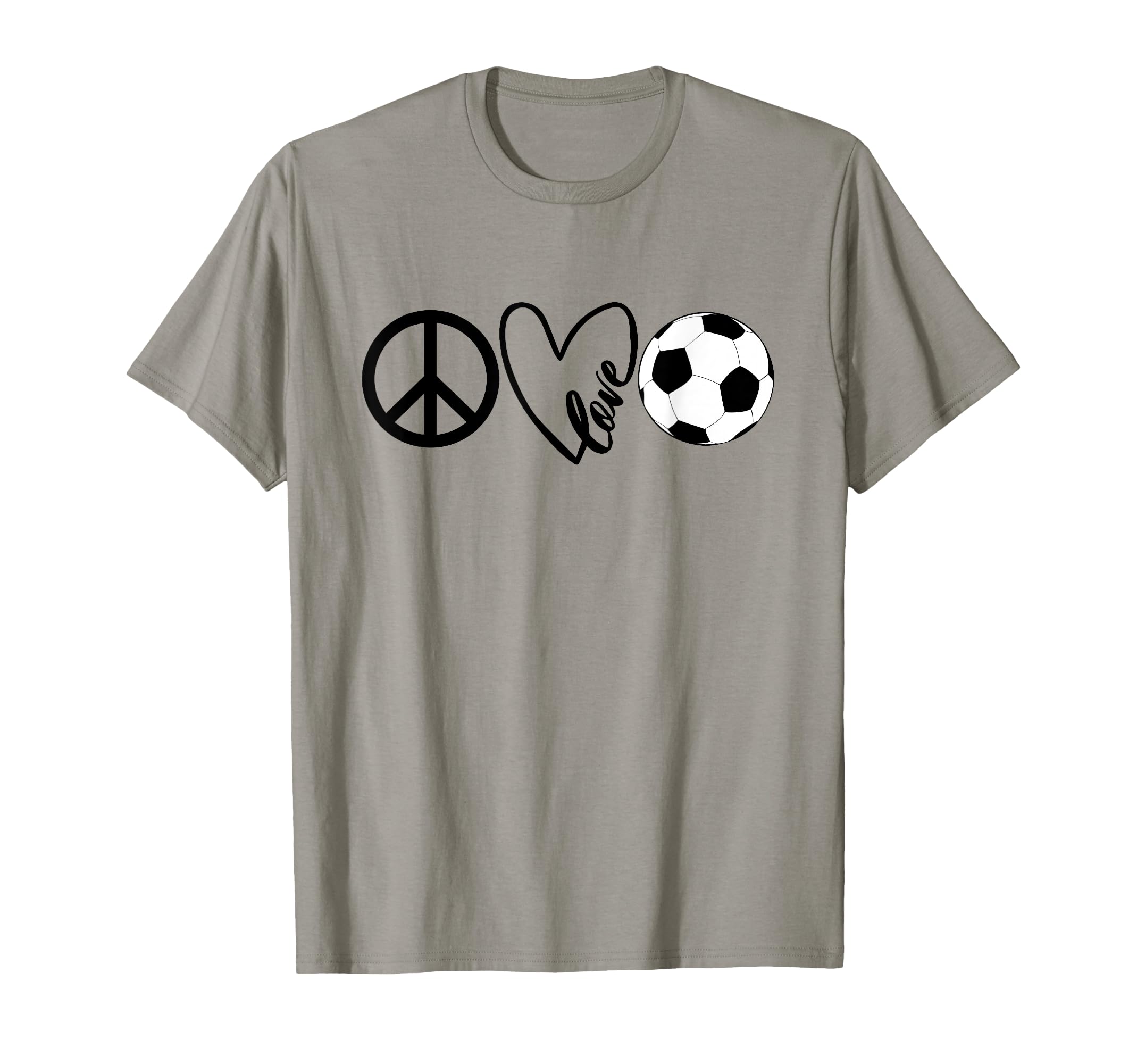 Peace Love Soccer Shirts Coaches T-Shirt - Streetwear Style for Adults