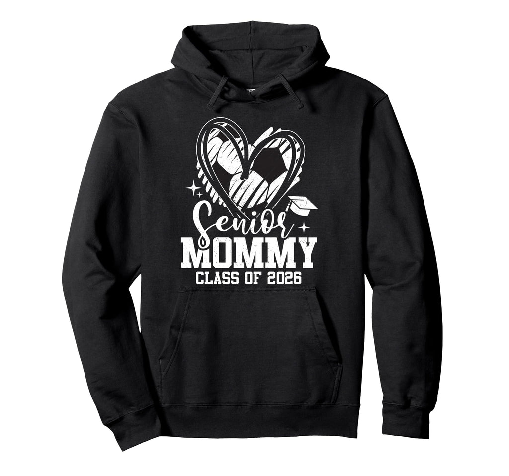 Senior Mommy Class 2026 Soccer Hoodie - Fun Novelty Design for Adults