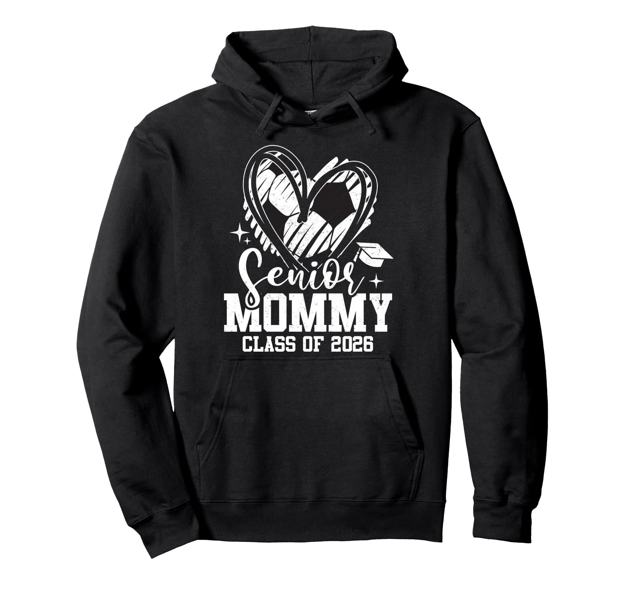 Senior Mommy Class 2026 Soccer Hoodie - Fun Novelty Design for Adults
