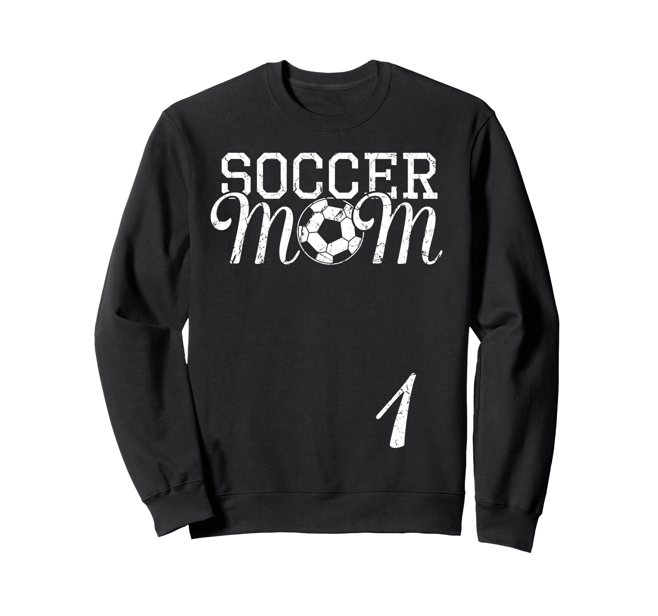 Soccer Mom Jersey Number 1 Favorite Sweatshirt - Aesthetic Graphic Unisex