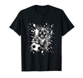 French Bulldog Dog Playing Soccer Sports T-Shirt - Graphic Print Unisex