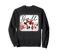 Mom Both Heart Soccer Baseball Sweatshirt - Streetwear Style Men Women