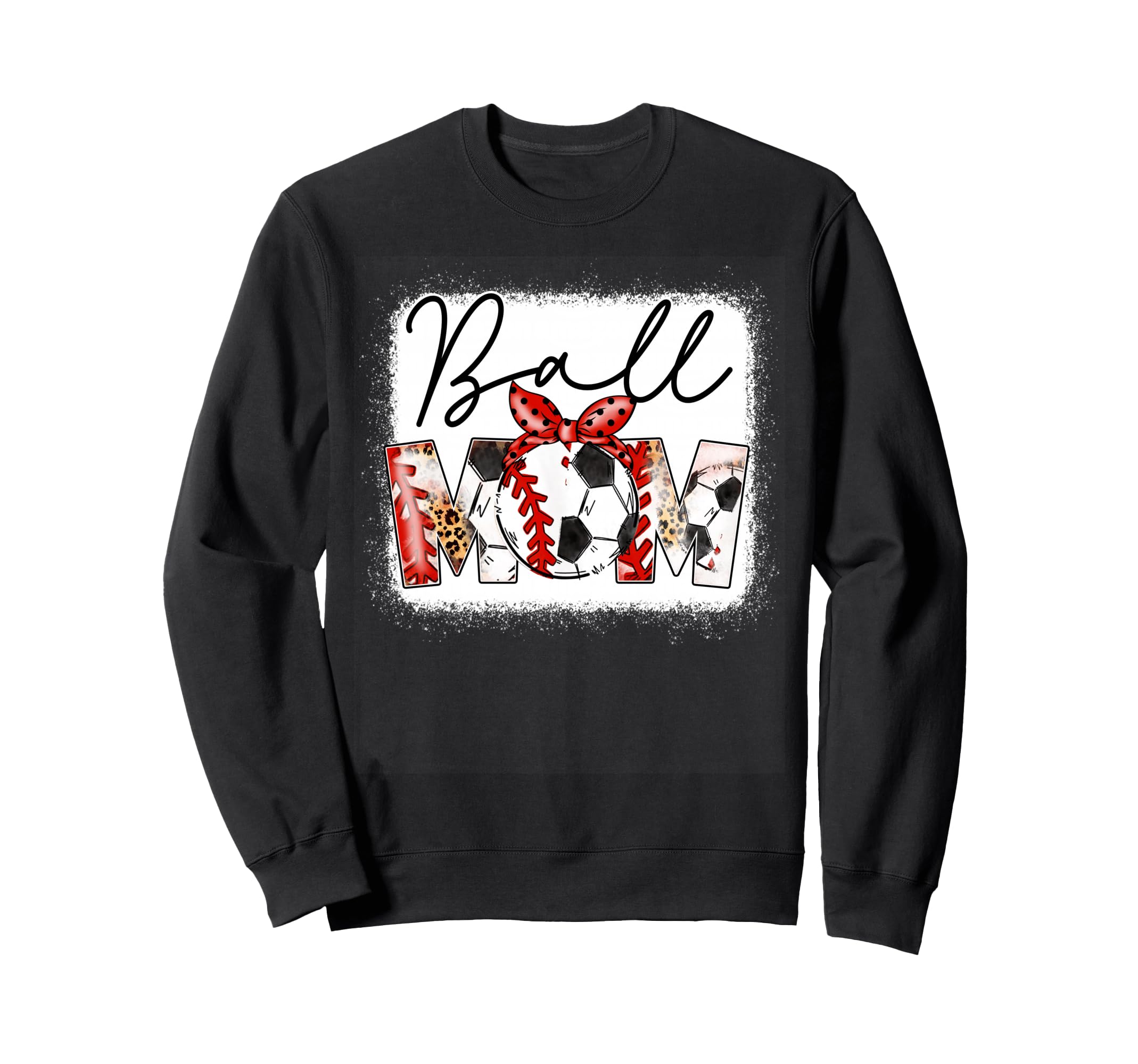 Mom Both Heart Soccer Baseball Sweatshirt - Streetwear Style Men Women