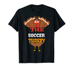 Soccer Turkey Matching Family Group T-Shirt - Graphic Print for Adults