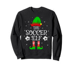 Soccer Elf Family Matching Elf Squad Sweatshirt - Custom Art Print Unisex