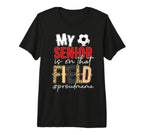 Proud Soccer Senior Mama Soccer T-Shirt - Custom Art Print for Adults