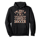 Soccer Lover Im Just 14 Year Old Who Hoodie - Minimalist Print Unisex