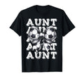 Coquette Soccer Aunt Matching Family T-Shirt - Casual Everyday Wear Unisex