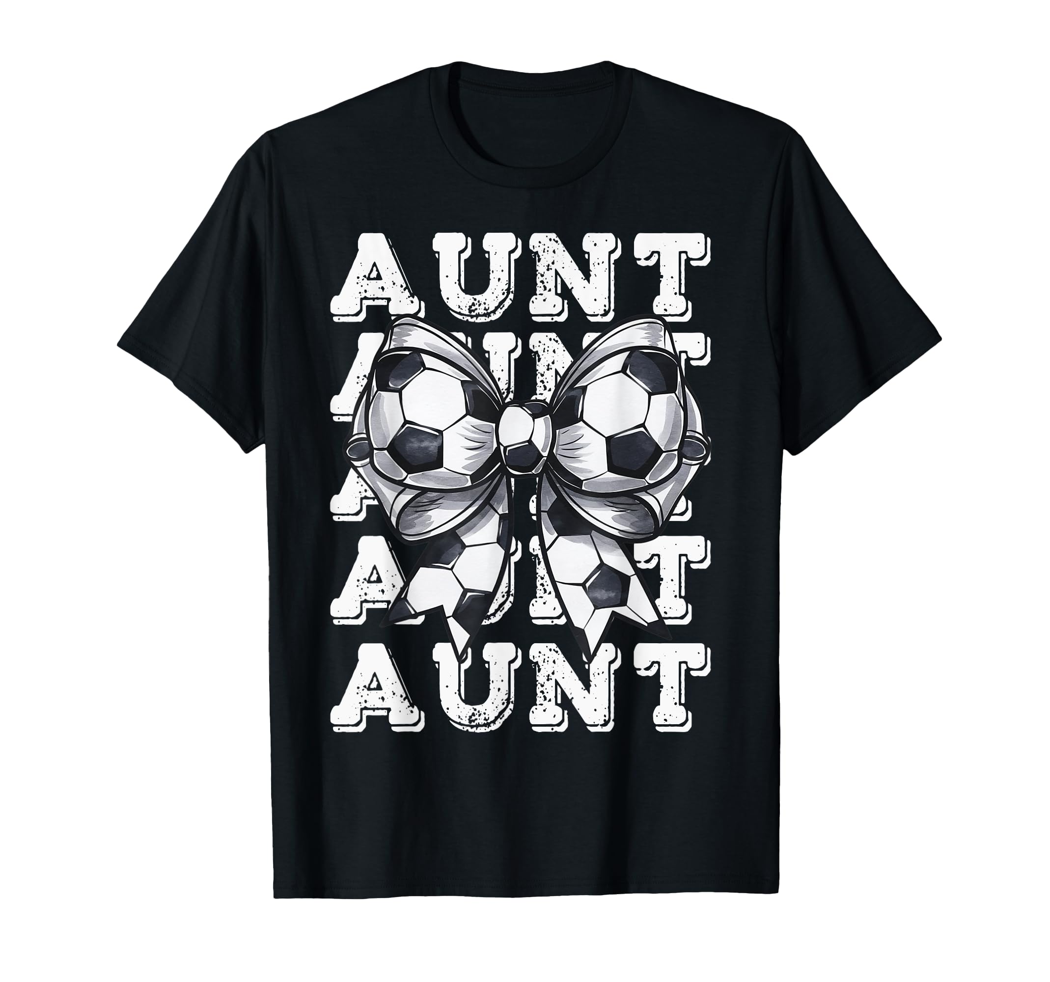 Coquette Soccer Aunt Matching Family T-Shirt - Casual Everyday Wear Unisex