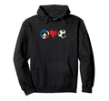 Peace Love And Soccer Peace Symbol Hoodie - Graphic Print Men Women