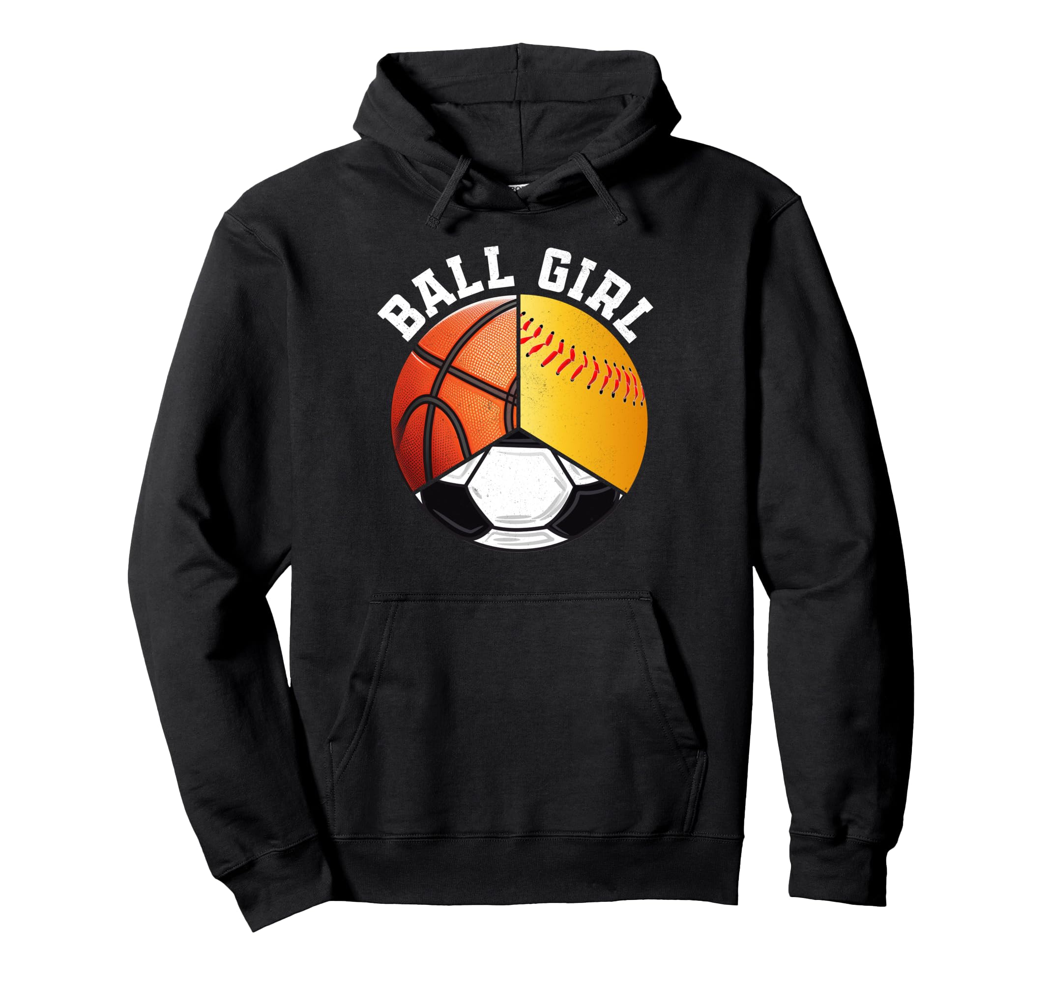 Ball Funny Softball Soccer Hoodie - Fun Novelty Design for Adults