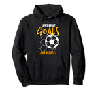 Soccer Ball Lies About Goals Goalkeeper Hoodie - Custom Art Print Unisex