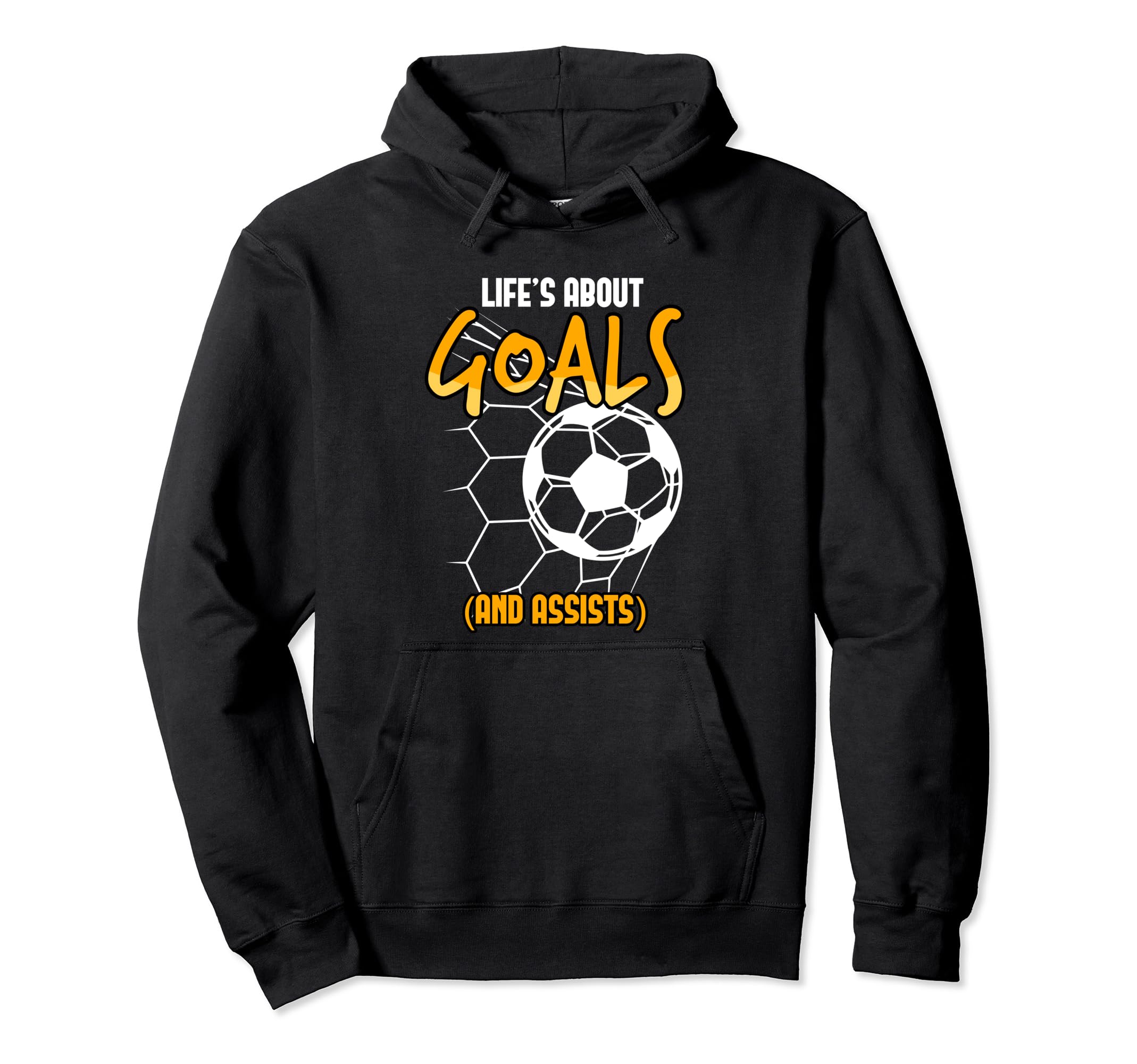 Soccer Ball Lies About Goals Goalkeeper Hoodie - Custom Art Print Unisex