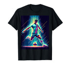 Football Star Gaming Arcade Soccer T-Shirt - Custom Art Print Men Women