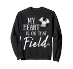 My Heart Is That Field Funny Soccer Sweatshirt - Trendy Graphic Men Women