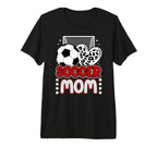 Soccer Mom Soccer Player Mother Heart T-Shirt - Custom Art Print Men Women