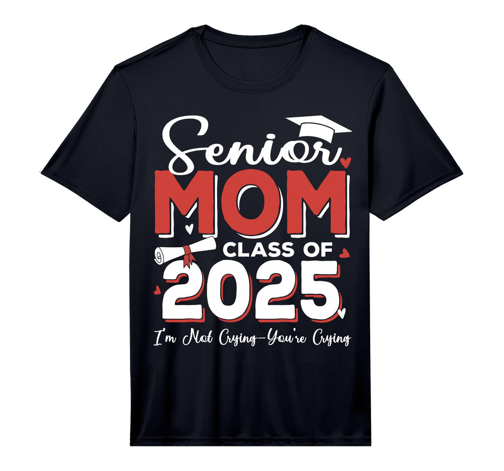Senior Mom Class 2025 Proud Mom T-Shirt - Streetwear Style for Adults