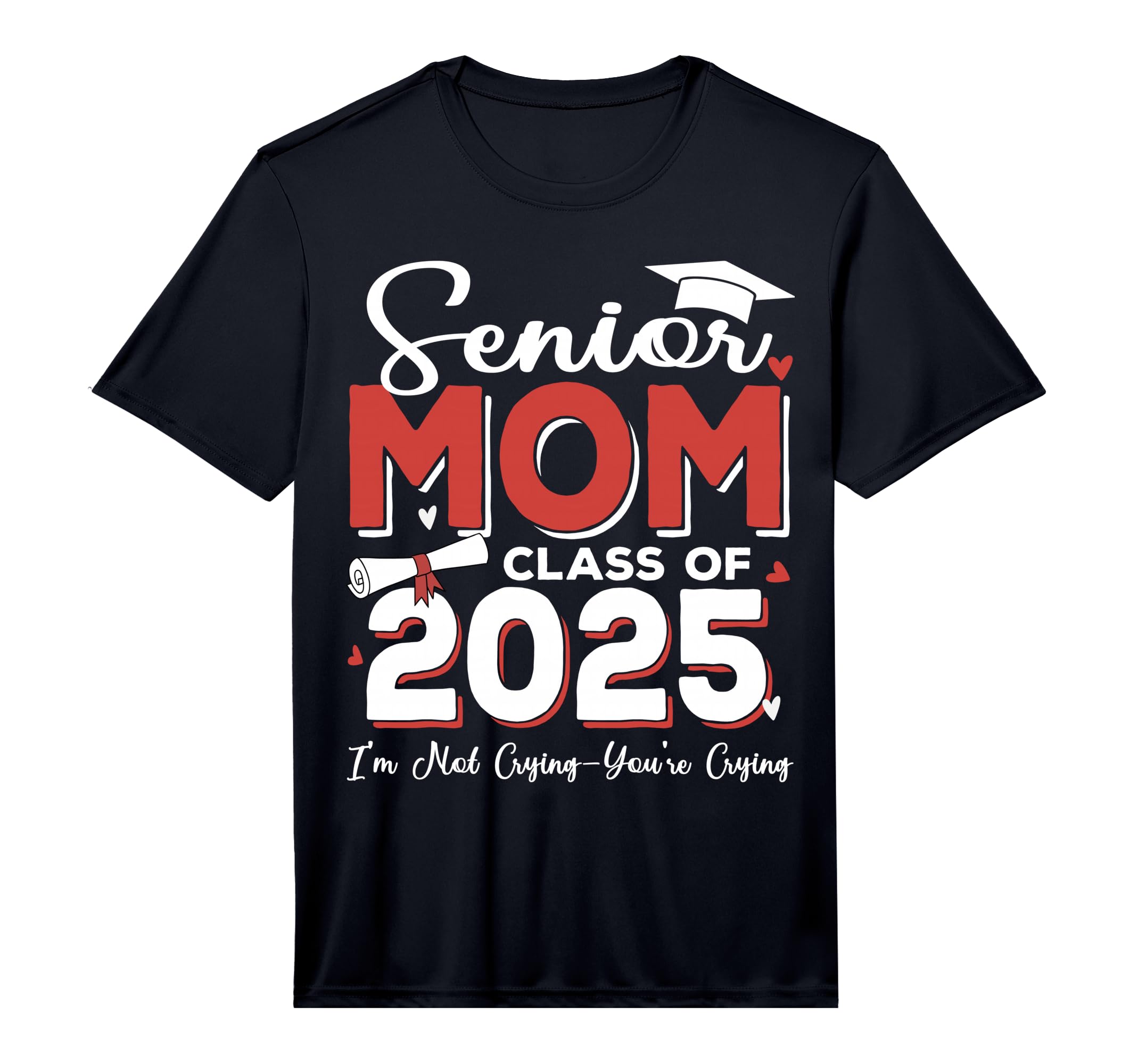 Senior Mom Class 2025 Proud Mom T-Shirt - Streetwear Style for Adults